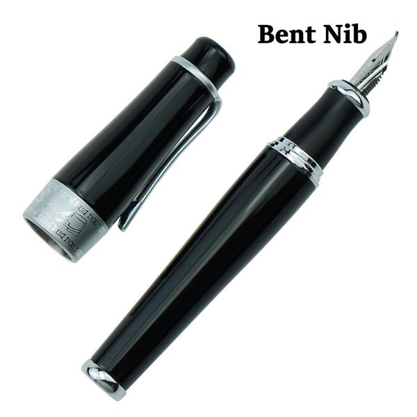 Pens 2009 Black Fonte Pen Memória de caneta Charliechaplin Big Size estilo exclusivo, caneta de redação de escritório pesado médio / bent