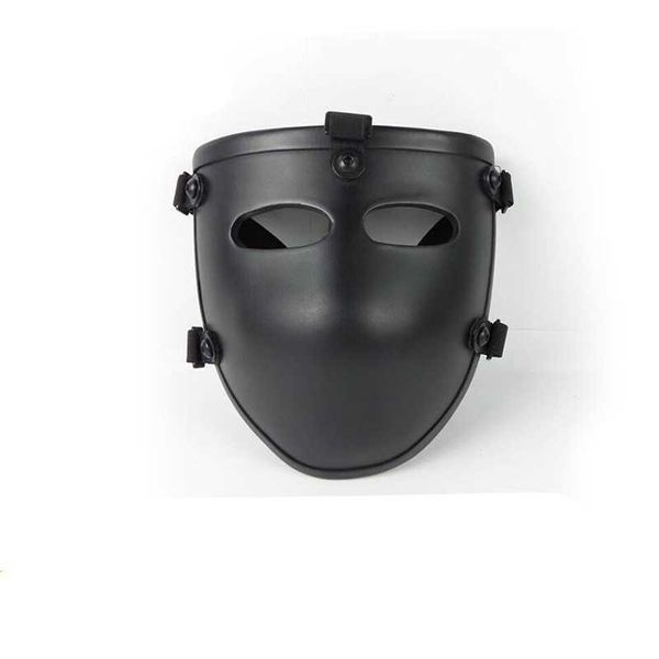 Caschi tattici IIIA.44 Maschera antiproiettile Casco tattico a mezza faccia Protezione per evitare proiettili e schermo facciale in aramide PE a prova di spinaHKD230628