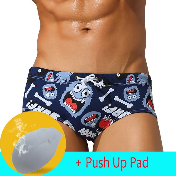 Roupa de banho masculina para venda cueca masculina com almofada frontal cintura baixa maiô sexy calção de banho Sunga 230627