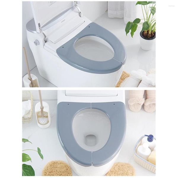 Чехлы на сиденья для унитаза Closestool Cover Mats 38x40cm Портативные Многоразовые Водонепроницаемые Моющиеся Аксессуары для туалета Подушечки Пластиковые Универсальные Складные Nordic