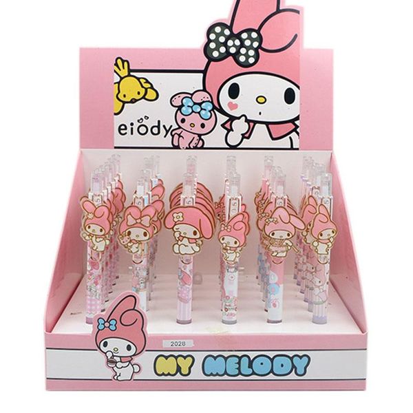 PENS 36 PCS/lotto Kawaii Pink Animal Press Gel Pen set carino da 0,5 mm Signaggio nero Signaggio Penne Regali Gift Promotional Office Prodotti scolastici