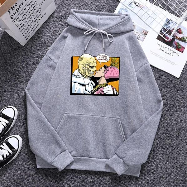 Felpe con cappuccio da uomo L'amore è per sempre Sei così abominevole Abbigliamento da uomo Autunno Tasca Personalità Casual Pullover Girocollo Maschile Maniche lunghe