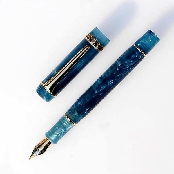 Canetas 2022 Novo Kaigelu 316+ Classic Fountain Pen exclusivo de resina acrílica Ef/F artesanato à mão, escreva canetas de tinta de escritório como presente