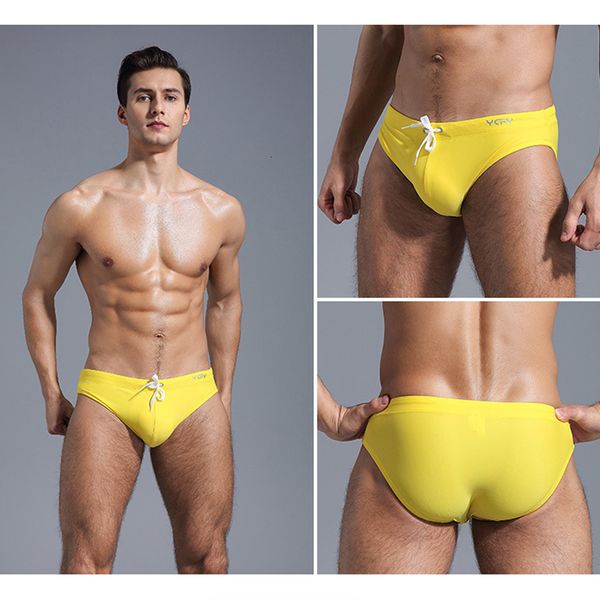 Roupas de banho masculinas Y156 Soild Color Swimsuits Menwearwar