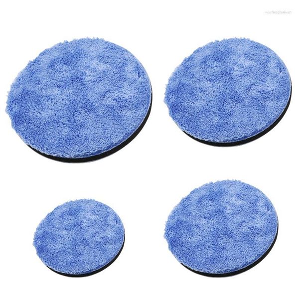 Bandeja Coletora de Cera de Microfibra Protetores de Veículos Depilação Beleza Automática Toalha de Imersão Esponja de Polimento Azul