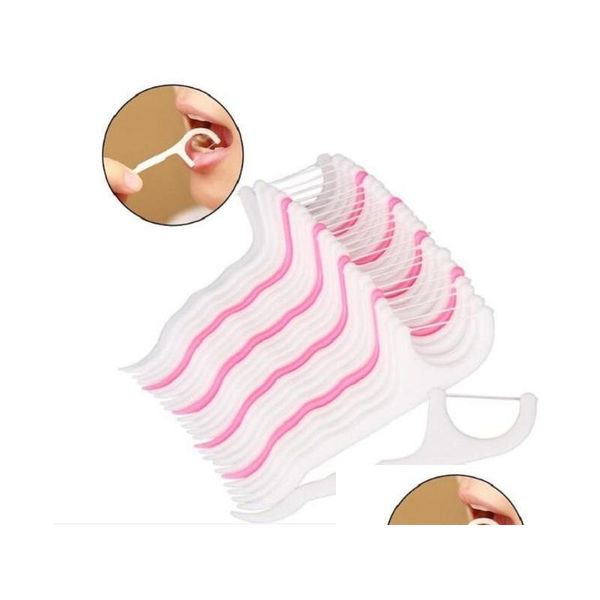 Filo interdentale Monouso Flosser Spazzolino interdentale Denti Stick Tooticks Pick Pulizia delle gengive orali Cura Drop Consegna Salute Bellezza Dhzcl