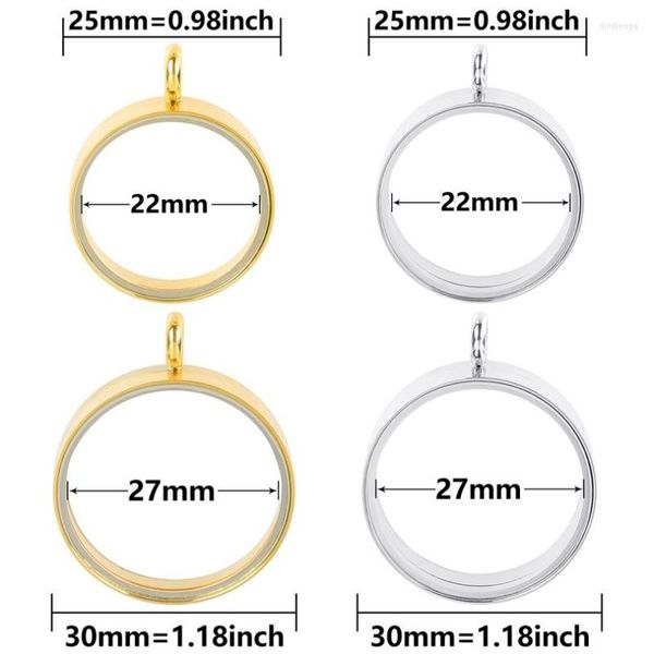 Anhänger Halsketten 1 stück 25/30mm Runde Glas Twist Memory Medaillon Medaillon Für Floating Living Relicario Frauen Collier schmuck Machen Masse