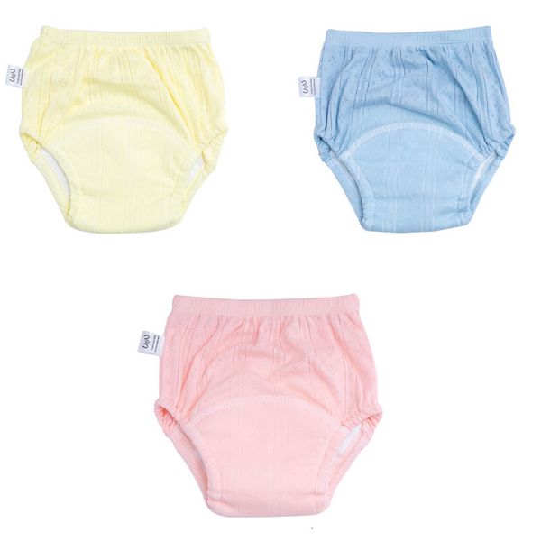 Pannolini di stoffa 3PCSLOT Candy Colors pantaloni da allenamento nati Pantaloncini estivi per bambini Lavabili Boy Girls Pannolini di stoffa Pannolini riutilizzabili Mutandine per neonati 230628