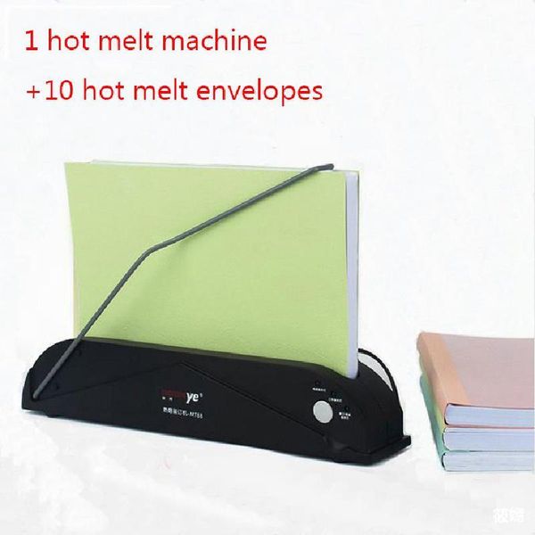 Машина для привязки машины для привязки к клею горячий клей для таяния автомат A4 Document Office Office Desktop Machine Machin
