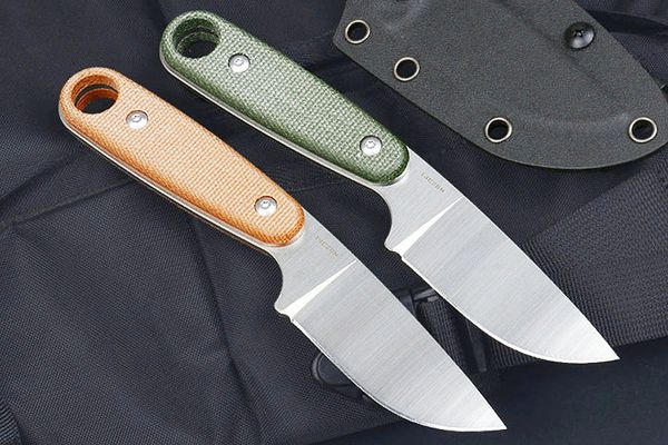 Продвижение M6698 Survival Straight Hunting Knife 14C28N Satin Drop Point Blade CNC Full Tang Flax Handle Outdoor Fixed Blade Tactical Knives