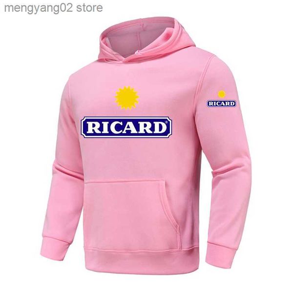 Felpe con cappuccio da uomo Felpe con cappuccio Felpe con cappuccio Uomo RICARD Felpa con cappuccio Felpa con cappuccio Streetwear Felpa con cappuccio Abbigliamento rosa Polerone Abbigliamento invernale Donna Camicia Harajuku T23628