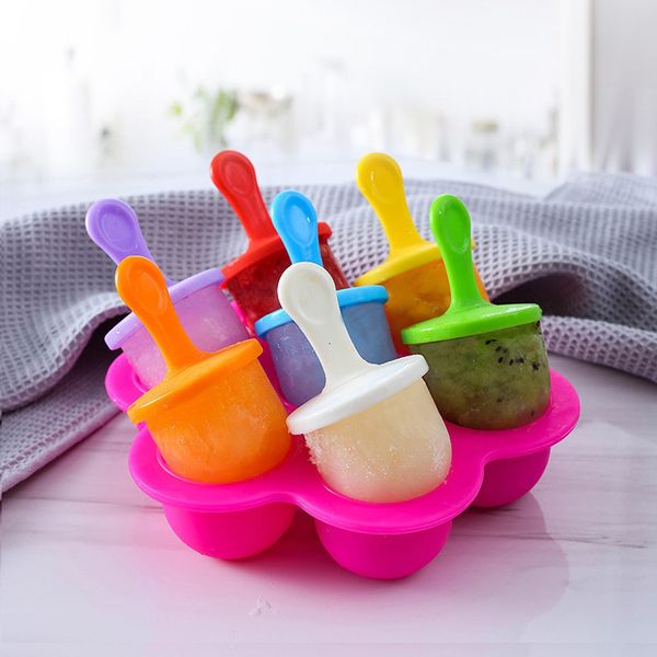 Dondurma Araçları Taşınabilir Kalıp Pops Gıda Sınıfı Popsicle Kalıp Topu Makinesi Bebek DIY Meyve Shake Takviyesi Aksesuarları 230627