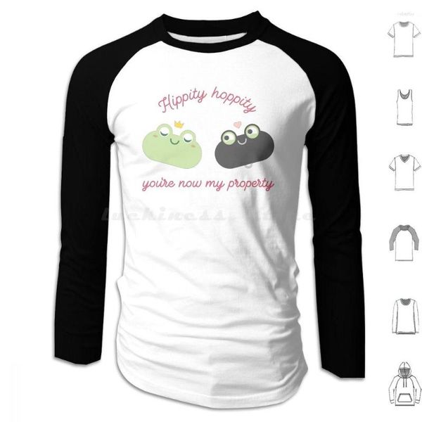 Erkek Hoodies Hippity Hoppity You'Re Now My Property Hoodie Pamuklu Uzun Kollu Yetişkin Bdsm Baskın Femdom Fetiş Kurbağa Kurbağalar Gimp Kink