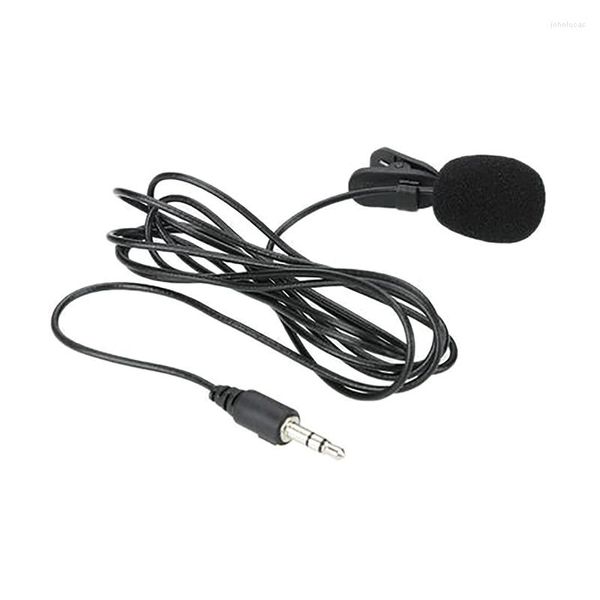 Mikrofone 3,5 mm Lavalier-Mikrofon Freisprech-Mini-Kabel-Kragen-Clip-Mikrofon für YouTube-Videokonferenz-Vlogging