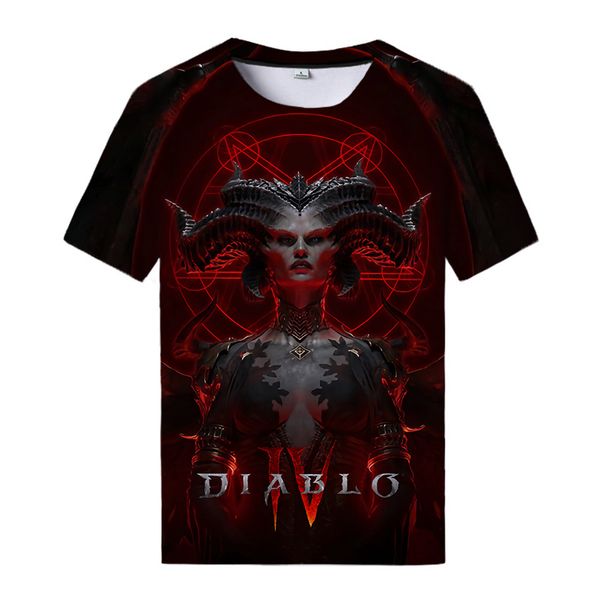 Magliette da uomo 2023 Gioco 4 Maglietta Moda Estate Girocollo Camicia Cool Stampa 3d Top Street Abbigliamento Harajuku 230627