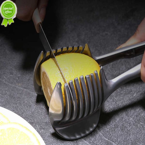Новый алюминиевый сплав кухонный ручной апельсиновый лимонный слайсер томатный зажим для резки фруктов слайсер для лука кухонный предмет