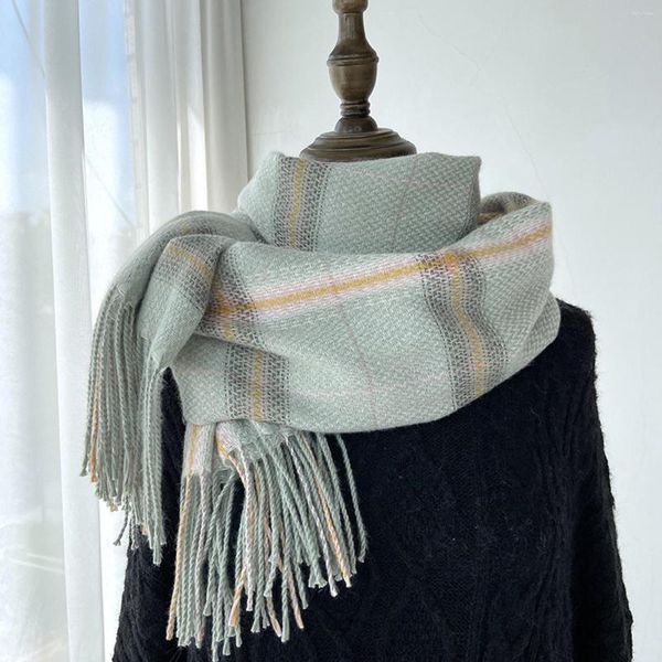 Schals Damen Schal Winter Vintage Plaid Schal Klassisch Warm Große Decke Wickelschal Bufanda Dicke Tücher