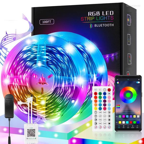 Streifen LED Licht Bluetooth Controller RGB Dekoration Hintergrundbeleuchtung Lampe Nacht Schlafzimmer Leuchtende String Atmosphäre