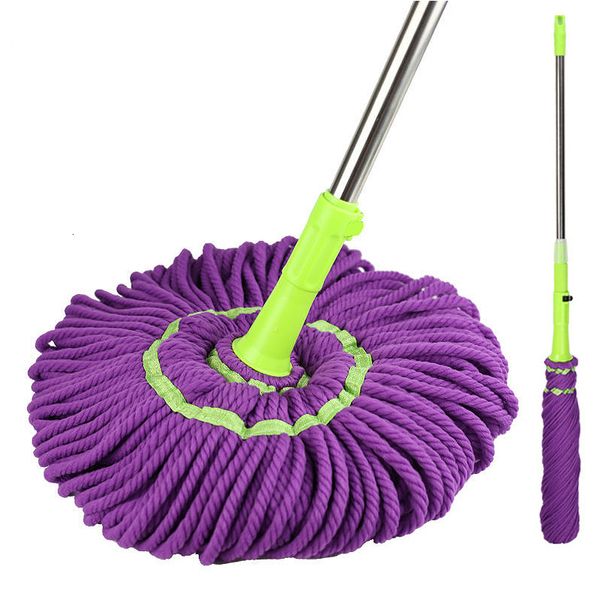 Швабры Easy Self Wringing Twist Mop Microfiber Squeeze Сменная головка Dry Wet для мытья плитки из твердой древесины 230626