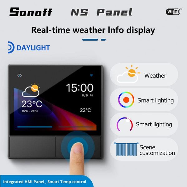 Управление Sonoff nspanel Smart Scene Swet Switch Wi -Fi Smart Thermostat Display Switch Smart Home Home Control для Alexa Google Home