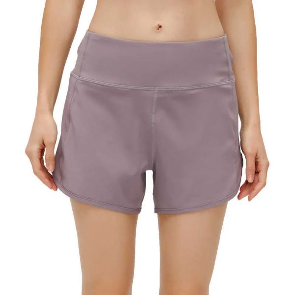 yoga shorts pocket Rits sneldrogende gym sportshorts hoge kwaliteit nieuwe stijl zomer hotpants met merklogo