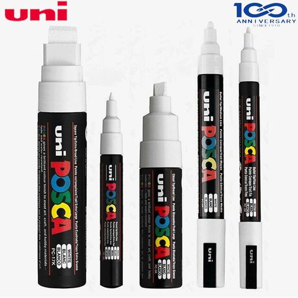 Marcadores Japão UNI Posca PC1M/3M/5M/8K/17K 5 pçs/set Pintura POP caneta marcador misto caneta 5 tamanhos de cada caneta cartaz publicidade caneta