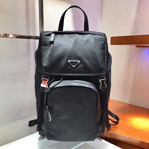 2vz135 Rucksack, High-End-Nylon, mehrere Taschen, Technologie, Material mit Rückseite, stilvoll und atmosphärisch