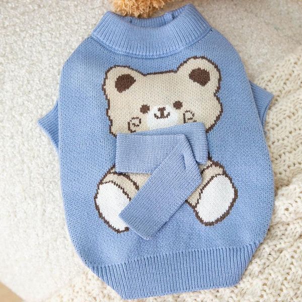 Pullover stricken Wolle Herbst Winter mittelgroße Hunde Katze handgefertigtes Pullover Mode warmes Hemd Kätzchen Welpe süßer Pullover Chihuahua Mops