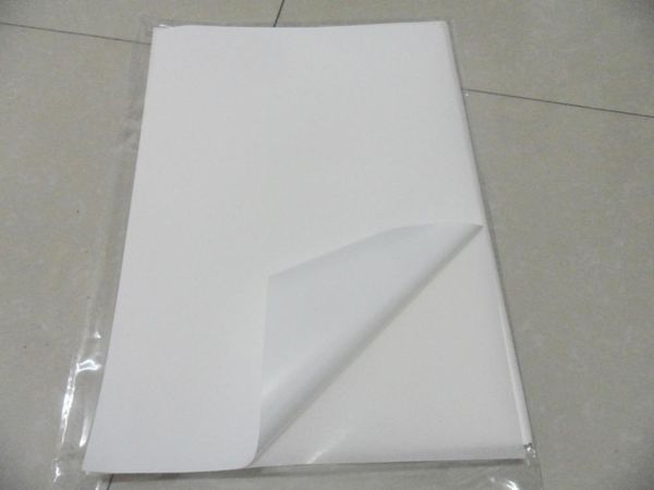 Adesivos frete grátis 40 folhas A4 210x297mm em branco Branco de vinil papel folhas de adesivo à prova d'água para impressora a jato de tinta