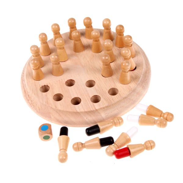 Kinder Holz Memory Match Stick Schach Spiel Spielzeug Kinder Montessori Pädagogisches Block Spielzeug Geschenk Kinder Frühe Pädagogische Holz Spielzeug