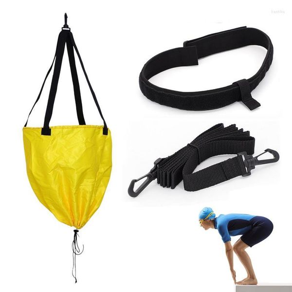 Accessori Nuoto Allenamento Paracadute Piscina Forza Resistenza Cintura Set Attrezzatura regolabile Adulti Bambini Part