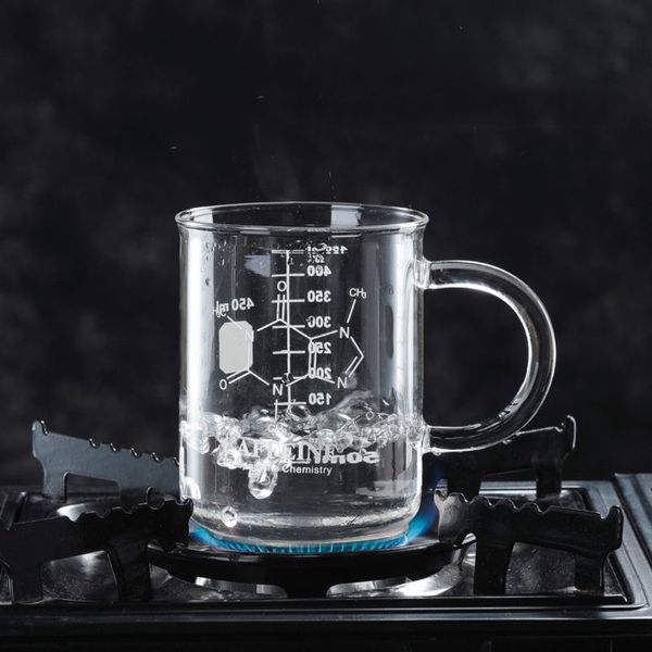 Canecas Copo de Cafeína Caneca Graduada com Asa Vidro Borosilicato Copo Medidor Multifuncional Grau Alimentício K2V 230627