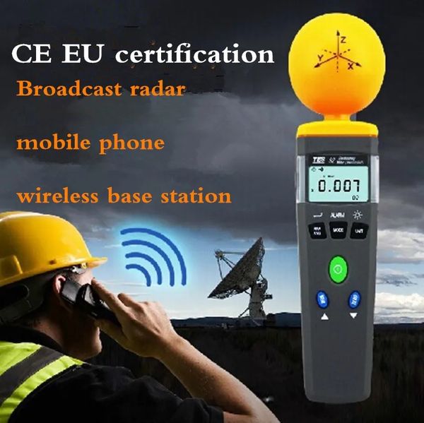 TES-92 Taşınabilir Elektromanyetik Radyasyon Dedektörleri Dijital ElektroSmog Test Cihazı RF Dedektörü EMF Metre Frekans 50 MHz - 3.5 GHz