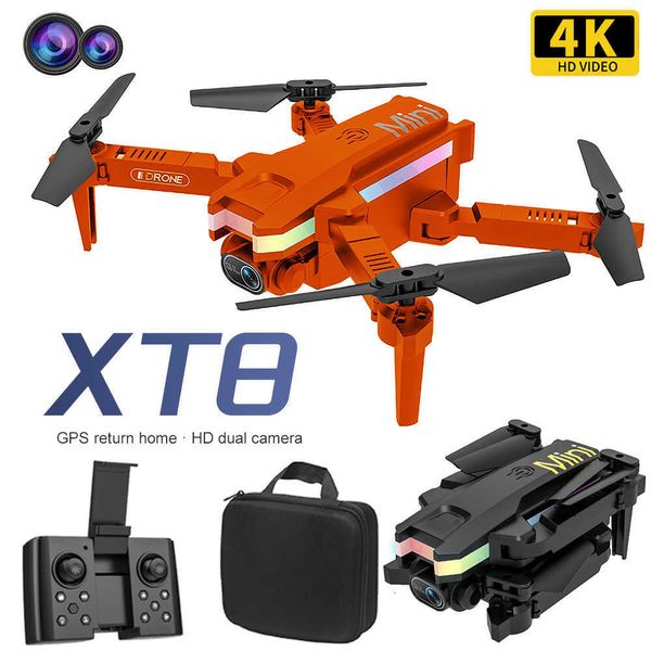 Intelligente Uav-Drohnen Easy Fly Mini XT8 HD-Kamera WIFI FPV Luftdruck Feste Höhe 4K Professioneller faltbarer Quadcopter RC-Hubschrauber