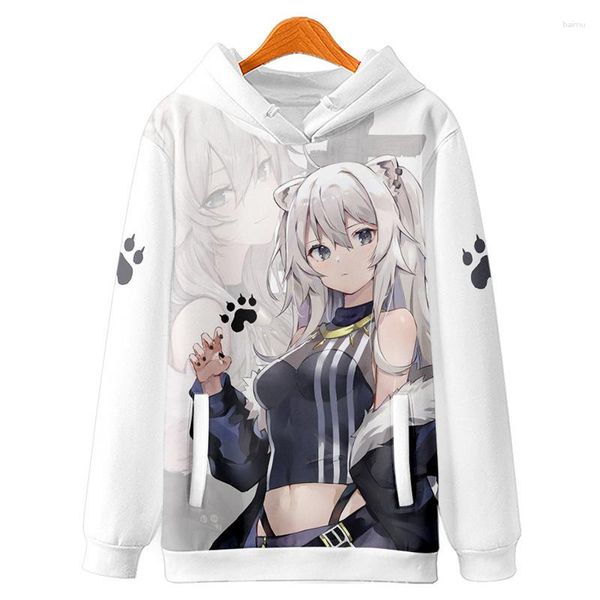 Herren Hoodies Hololive Englisch VTuber Shishan Cosplay Hoodie 3D Gedruckt Sweatshirt Männer Frauen Casual Pullover Jacke Mantel