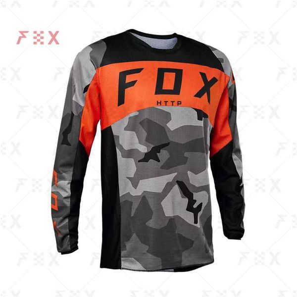 Мужские футболки 2022 New Customized Team Motorcycle Mtb Moto Cross Jersey Enduro Maillot Hombre DH BMX MX Cycling Downhill Jersey HTTP FOX