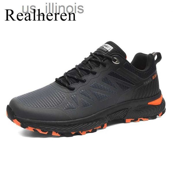 Elbise Ayakkabı Erkekler Su Geçirmez Trail Koşu Ayakkabıları Sneakers Spor Koşu Eğitmenler Spor Ayakkabı Açık Yürüyüş Atletik Artı Büyük Boy 54 53 52 J230628