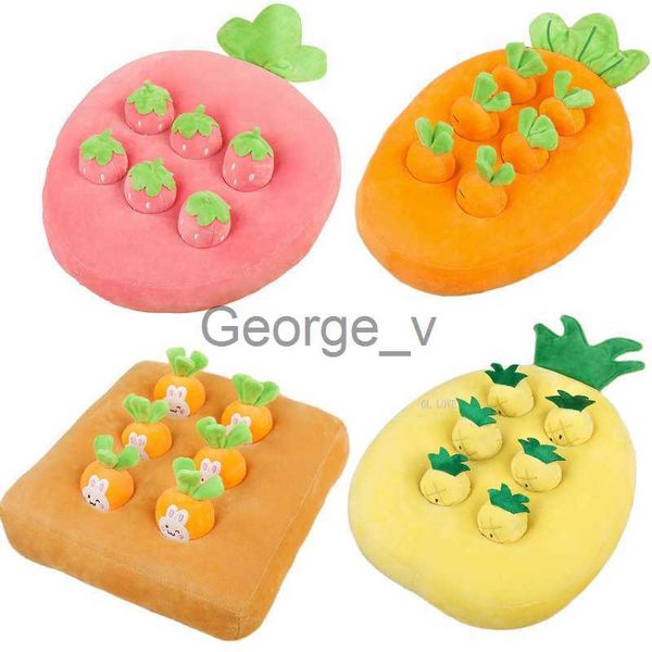 Gefüllte Plüschtiere Kawaii Bauernhof Obst und Gemüse Spielzeug Kind Erfahrung Pull Rettich Erdbeere Plüsch Stofftier Kinder Geburtstagsgeschenk Junge Mädchen Geschenk J230628