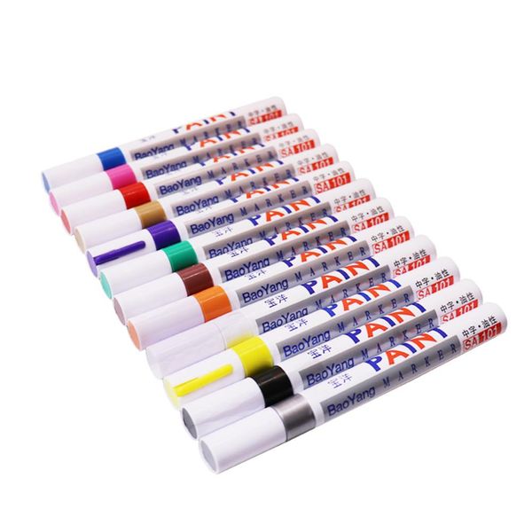 Canetas Ezone 12pcs / cores Highlighter Caneta fluorescente Caneta de tinta líquida para LED Placa de escrita para pintura Graffiti Office Supply