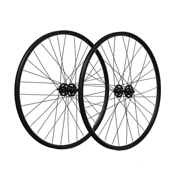 Ruote bici Fixie Bike Wheel Rim Sliver Mozzo flip-flop 25mm Wheelset Anteriore posteriore 32H Lega di alluminio Single Speed Vintage Fixed Gear Bicicletta 230628