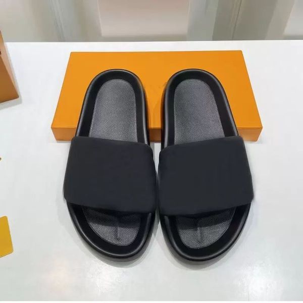 Strand Hausschuhe Klassische Flache Sommer Faule Designer Cartoon Big Head Flops Leder Herren Slides Hotel Bad Frauen Schuhe Dame Sexy Sandalen Große Größe 35-42 mit Box