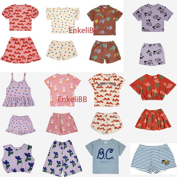 Set di abbigliamento EnkeliBB BC SS Bambini Ragazzi Set di vestiti estivi Ragazze T-shirt e pantaloncini carini Tute Vai a scuola Abbigliamento per bambini di marca 230627