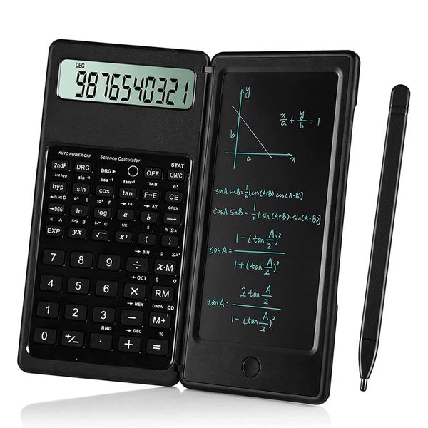 Calculadoras calculadoras de 6,5 polegadas Calculadora portátil LCD Escrevendo comprimidos calculadoras científicas calculadora de tablet Digital Digital Digital com caneta caneta