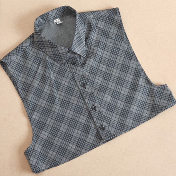 Camicie eleganti da uomo Moda uomo maschio Puro colore pizzo staccabile bavero collana girocollo camicia camicia da uomo scozzese colletto salvavita fondo libero 230628