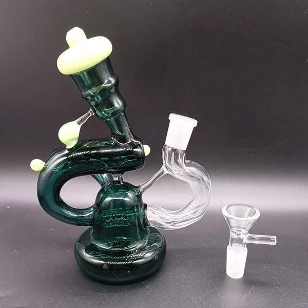 Green Hookah Color Mini переработанная трубка для кальяна для барботажа, трубка диаметром 14,4 мм