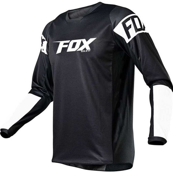 T-shirt da uomo 2023 FOX teleyi Downhill MTB Jersey Enduro Moto Jersey Off Road Long Motorcycle Motocross MX Cycling Jersey