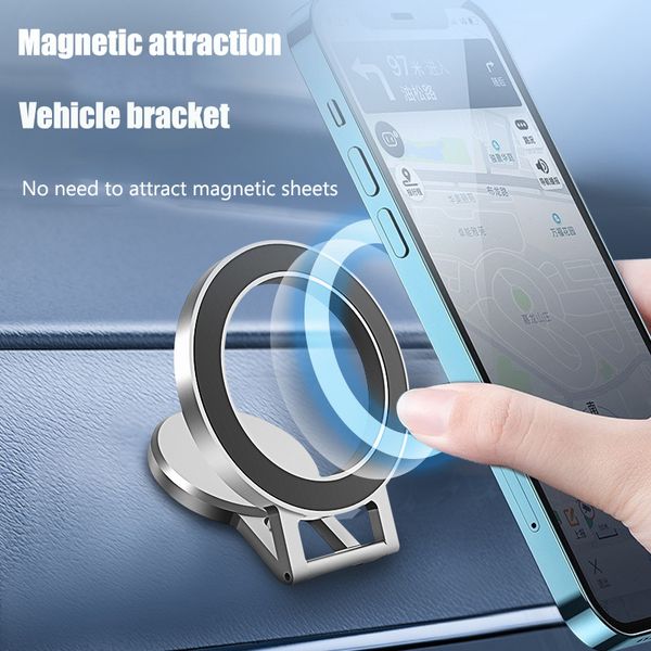 Magnetische mobiele telefoon autohouder voor Iphone 12 13 Pro Max Compatibel Magsafe Zelfklevende verstelbare telefoonhouderbasis voor Mag Safe