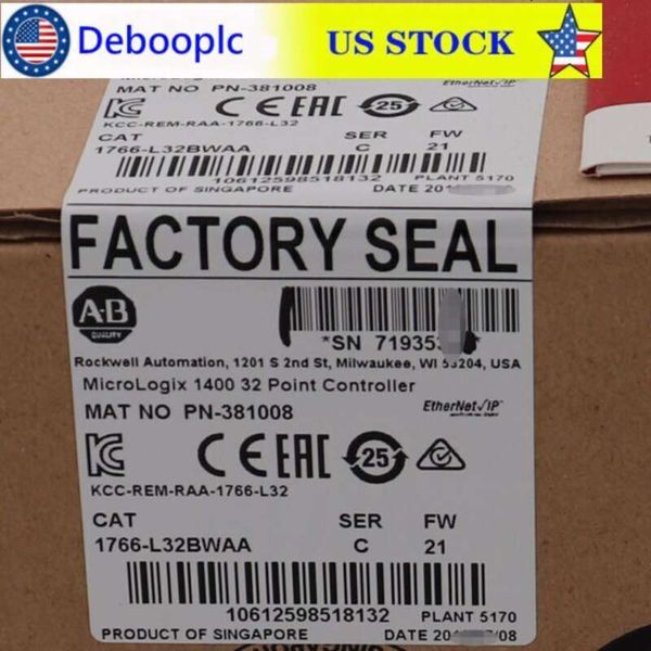 Yeni Allen Bradley 1766-l32bwaa / C Micrologix 1400 32 Pt Kontrol Cihazı 1766l32bwaa