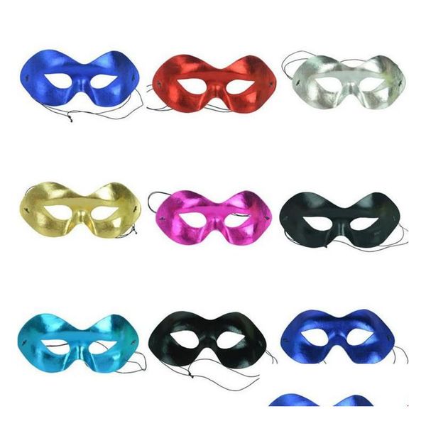 Máscaras de festa Maskelite Ball Masquerade Mask - Traje elegante de meia face para homens e mulheres, perfeitos bailes de formatura, carnavais, fantasias, drop de dh43l