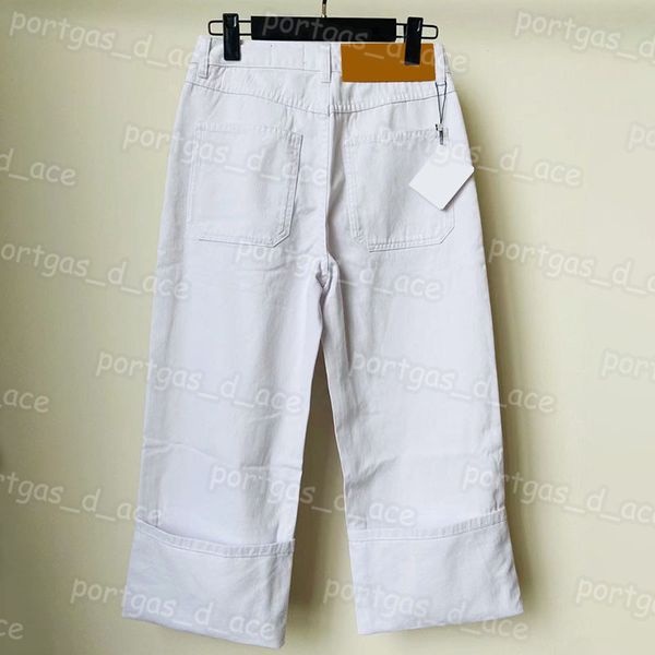 Роскошные женские джинсовые брюки с вышивкой, белые широкие джинсы, модные джинсы в уличном стиле, брюки больших размеров, размер 32, 34, 36, 38, 40, 42